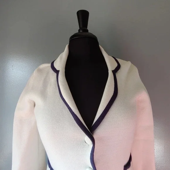 Lilly Pulitzer Cotton Blazer with Blue Trim - Picture 4 of 5